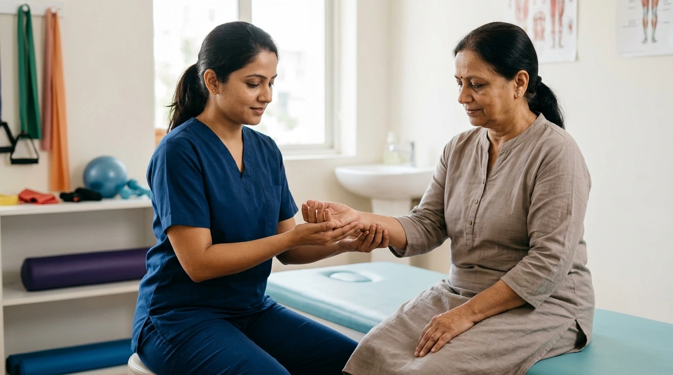 Gentle passive and active joint mobility preservation care after burns