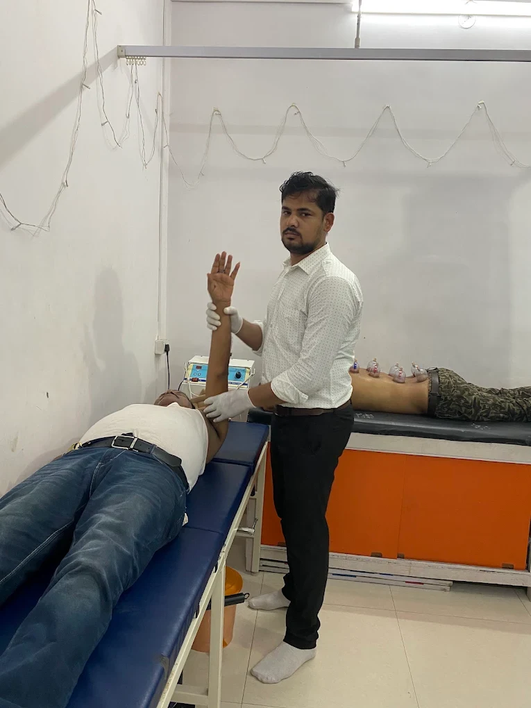 Rehabilitation & Cupping Therapy in progress