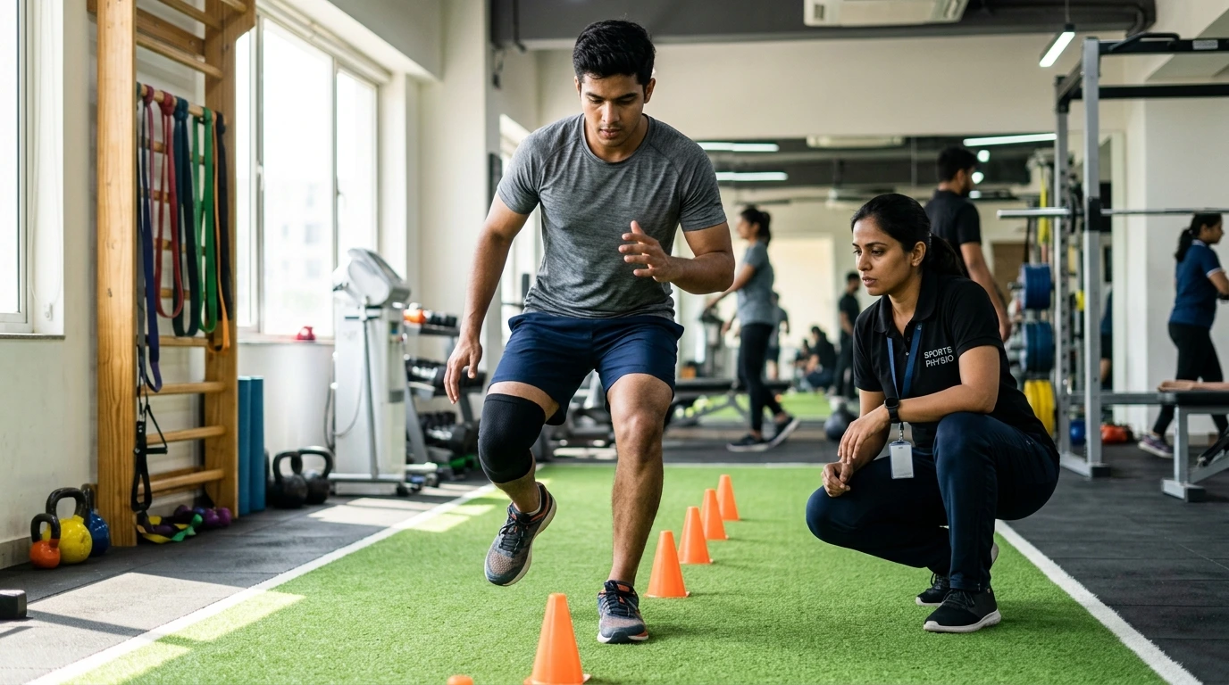 Sports physiotherapy rehabilitation equipment and functional exercise zone